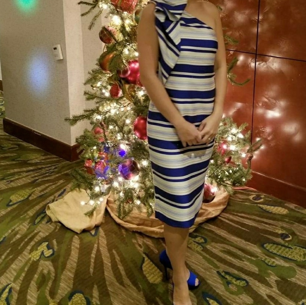 One shoulder ruffled dress - Picture 5 of 5